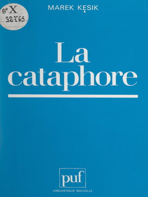 cover image of La cataphore
